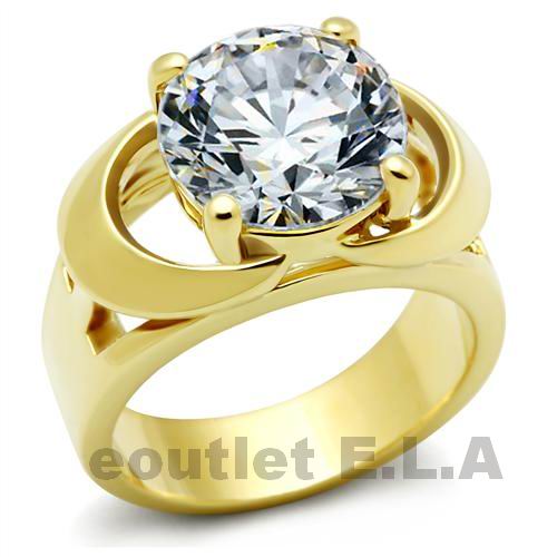 5CT CZ SOLITAIRE RING-LIFE TIME-size8/9